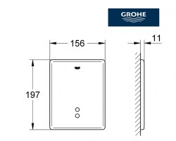 MEDIDAS PLACA INFRARROJO SKATE TECTRON GROHE